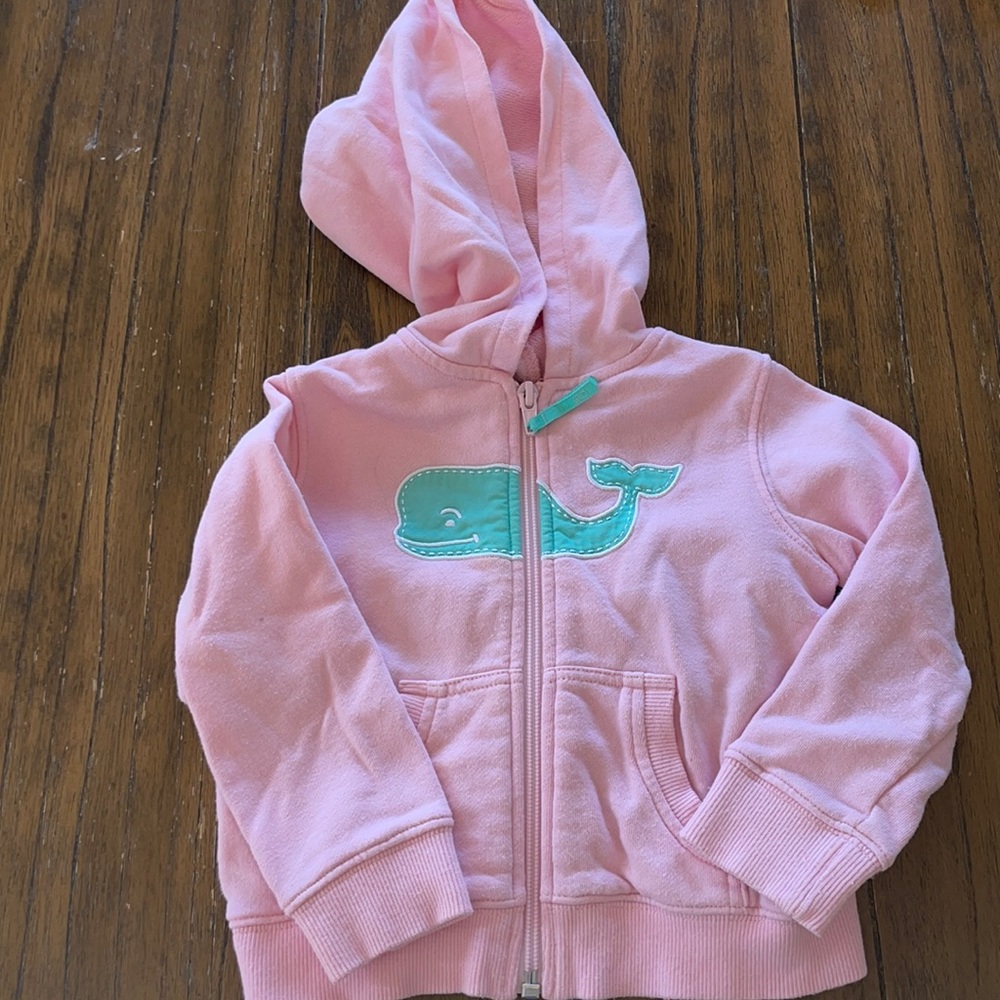 Vineyard pink zip hoodie